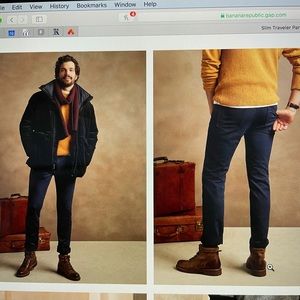 Banana Republic Slim Traveler Pant